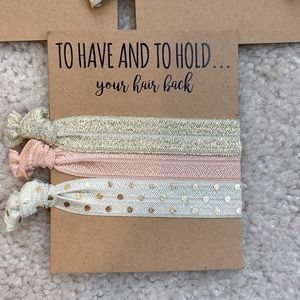 9 Pack Bridesmaids/Wedding Hair Ties